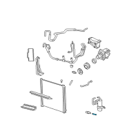 OEM Ford Crown Victoria Suction Tube Valve Diagram - F7RZ-19D701-BA