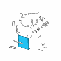 OEM Mercury Mountaineer Condenser Diagram - EU2Z-19712-A