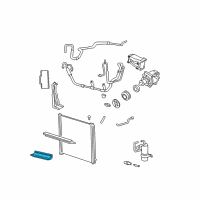 OEM Ford Explorer Condenser Seal Diagram - 4L2Z-19E572-BA