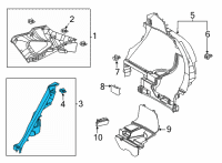 OEM 2022 Toyota Venza Pillar Trim Diagram - 62555-48080-C0