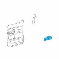 OEM Lincoln Mark LT Armrest Diagram - 5L3Z-1624141-AAA