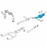 OEM 2017 BMW M6 Gran Coupe Rear Silencer, Right, With Exhaust Flap Diagram - 18-30-7-845-473