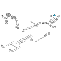 OEM BMW 550i xDrive Bracket, Rear Silencer, Rear Right Diagram - 18-20-7-578-230