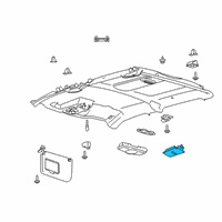 OEM 2019 Ford F-250 Super Duty Reading Lamp Assembly Diagram - EM2Z-13776-AB