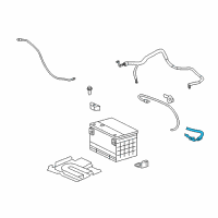 OEM 2011 Cadillac CTS Positive Cable Diagram - 20794102