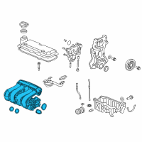 OEM 2016 Honda Fit Manifold, Intake Diagram - 17100-5R1-004