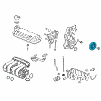 OEM 2019 Honda Fit Pulley, Crankshaft Diagram - 13810-5R0-003