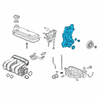 OEM Honda Fit Case Assembly, Chain Diagram - 11410-5R7-020