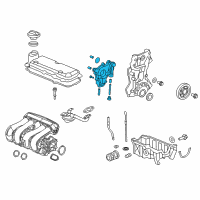 OEM 2018 Honda Fit Pump Assembly, Oil Diagram - 15100-5R0-003