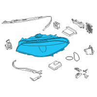 OEM BMW 540i Left Led Headlight Diagram - 63-11-7-352-473