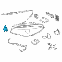 OEM 2014 BMW 535i GT xDrive Led Module, Cornering Light, Left Diagram - 63-11-7-352-477