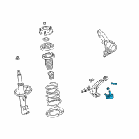 OEM Lexus RX350 Front Lower Ball Joint Assembly, Right Diagram - 43330-29615