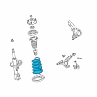 OEM 2007 Toyota Highlander Coil Spring Diagram - 48131-48451