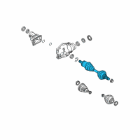 OEM 2010 BMW X3 Cv Axle Assembly Left Diagram - 31-60-3-450-565