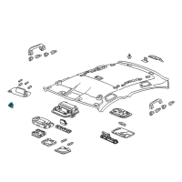 OEM Acura RDX Holder Assembly, Sunvisor (Platinum Gray) Diagram - 88217-TR0-A01ZP