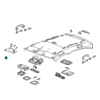 OEM 2016 Honda Accord Holder Assy., Sunvisor *NH167L* (GRAPHITE BLACK) Diagram - 88217-TR0-A01ZN