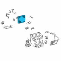 OEM 2021 Toyota Tundra Evaporator Core Diagram - 88501-0C073