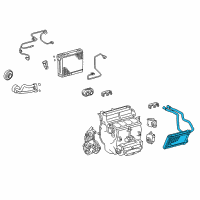 OEM 2020 Toyota Tundra Heater Core Diagram - 87107-0C050