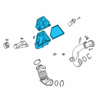 OEM Toyota GR Supra Air Cleaner Assembly Diagram - 17700-WAA02