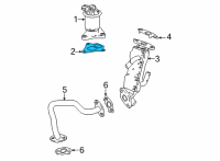OEM 2022 Honda Accord Gasket, EGR Valve Diagram - 18715-6C1-A01