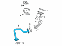 OEM 2020 Honda CR-V Pipe Complete, Egr Diagram - 18717-5Y3-J00