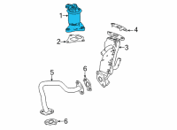 OEM Honda Valve Assembly, E-Egr Diagram - 18710-6C1-A01