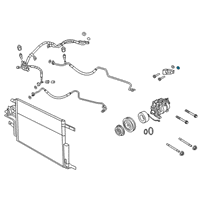 OEM Dodge Ram 3500 O Ring-A/C Line Diagram - 68046015AA