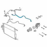 OEM Ram 1500 Line-A/C Suction Diagram - 68277010AC