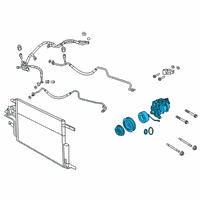 OEM 2020 Jeep Wrangler COMPRESOR-Air Conditioning Diagram - 68292170AB