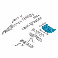 OEM 2014 Hyundai Genesis Panel Assembly Diagram - 65523-3M000