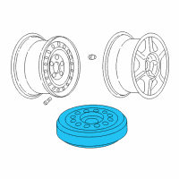 OEM 1997 Oldsmobile Silhouette Wheel Rim Assembly-15X4 Compact Spare Diagram - 9592368