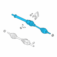 OEM Ford Escape Axle Assembly Diagram - CV6Z-3B436-AL