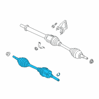 OEM 2018 Ford Escape Axle Assembly Diagram - CV6Z-3B437-A