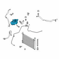 OEM 2014 Toyota Prius Compressor Diagram - 88370-47082