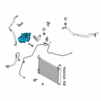 OEM 2010 Toyota Prius Compressor Diagram - 88370-47033