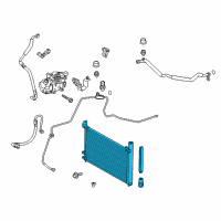 OEM 2015 Toyota Prius Plug-In Condenser Diagram - 88460-47150