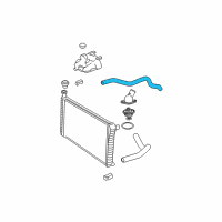 OEM 2010 Chevrolet Express 1500 Upper Hose Diagram - 15290409