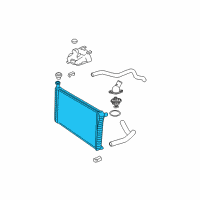 OEM 2006 GMC Savana 1500 Radiator Diagram - 22795304