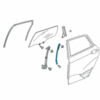 OEM 2018 Honda Clarity Sash, RR. R Door RR Diagram - 72731-TRT-A01