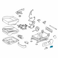 OEM 2014 Lexus LS460 Computer & Switch Assembly Diagram - 84070-50320