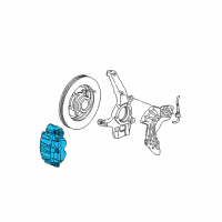 OEM Ford F-150 Heritage Caliper Assembly Diagram - 6L3Z-2B120-D