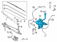 OEM 2022 Kia Sorento Reservoir Assy-W/Shl Diagram - 98611R5000