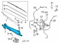 OEM Kia Sorento Linkage Assembly-WINDSHI Diagram - 98120R5000