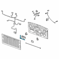 OEM 2020 Chevrolet Silverado 1500 Hinge Diagram - 23388858