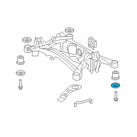 OEM 2021 Lexus LC500 Stopper, Rear Suspension Member, Rear Lower Diagram - 52274-50020