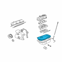 OEM Oldsmobile LSS Gasket-Oil Pan Diagram - 12587964