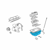 OEM 1998 Chevrolet Camaro Pan Asm-Oil Diagram - 12563241