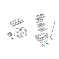 OEM GMC Sierra 3500 HD Oil Level Sensor Diagram - 12603782