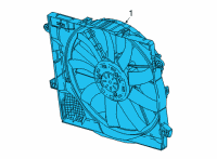 OEM 2022 Jeep Wrangler Radiator Cooling Diagram - 68518025AA