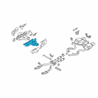 OEM 2013 BMW M3 Exhaust Manifold Diagram - 11-62-7-842-224